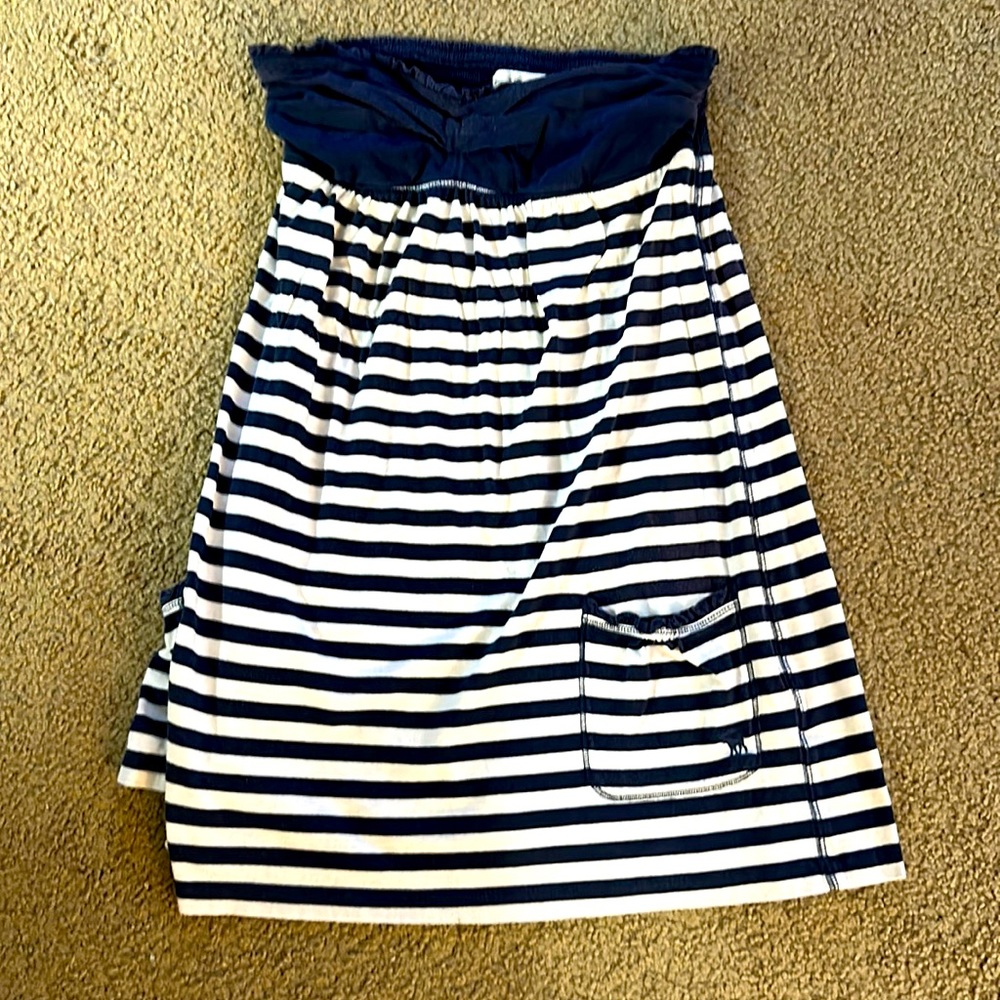 Abercrombie & Fitch stripped blue and white salior dress L